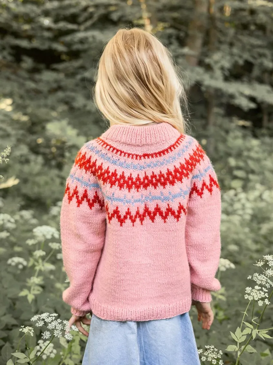 Enkeltoppskrift / 2411 Norske Ikoner barn / Nr. 2a+b  Polar-light Barnegenser
